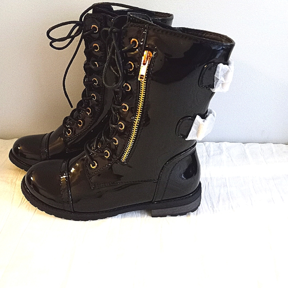 Little Girls Military Style Boots